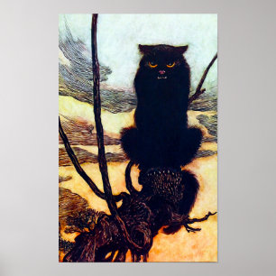 Poster Le chat noir