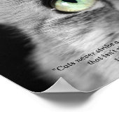 Poster Le chat photogénique (Coin)