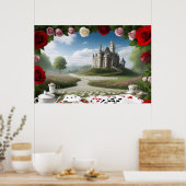 Poster Le château à travers le portail Wonderland (Cuisine)