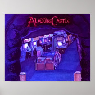Poster Le château d'Aladdin (active de blacklite)