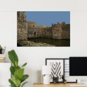 POSTER LE CHÂTEAU DE BEAUMARIS. (Bureau à domicile)