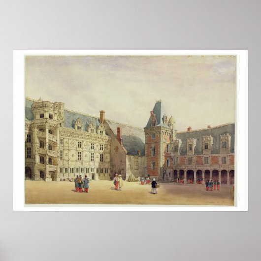 Poster Le Château de Blois (avec papier) (Devant)