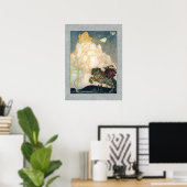 Poster Le château de John Bauer de Rosy Clouds (Bureau à domicile)