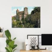 Poster Le château de Nuremberg (Bureau à domicile)