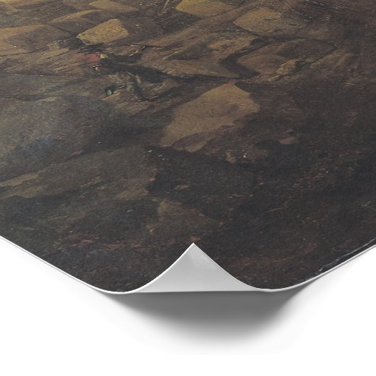 Poster Le château de Versailles et la place (Coin)