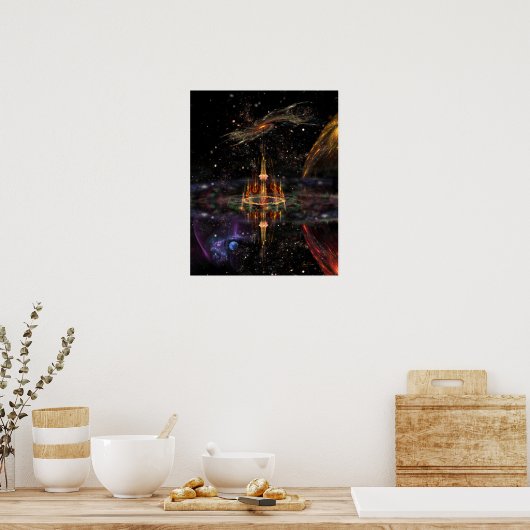 Poster Le château de Wizard (16x20) (Cuisine)