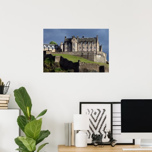 Poster le château d'edinburgh (Bureau à domicile)