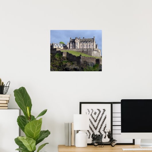 Poster le château d'edinburgh écossaise (Bureau à domicile)