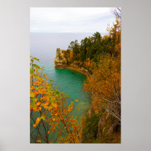 Poster Le château des mineurs à l'automne, Michigan