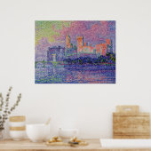 Poster Le Château des Papes de Signac (Cuisine)