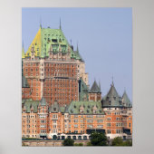 Poster Le Château Frontenac à Québec, Canada. (Devant)