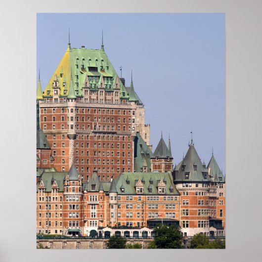 Poster Le Château Frontenac à Québec, Canada. (Devant)