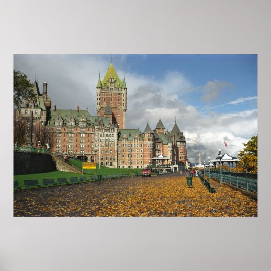 Poster Le Château Frontenac, Québec, Canada (Devant)