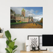 Poster Le Château Frontenac, Québec, Canada (Bureau à domicile)
