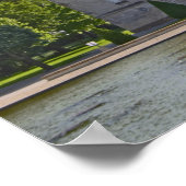 Poster Le Chateau Pichon Longueville Baron et étang (Coin)