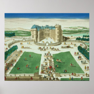 Poster Le Château Rambouillet, gravé par Antoine Aveli