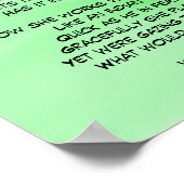 Poster Le chaton en jeu mignon poème (Coin)