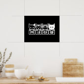 POSTER LE CHATS M30W 8 BITS (Cuisine)
