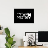 POSTER LE CHATS M30W 8 BITS (Bureau à domicile)