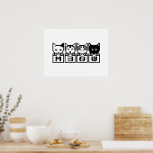 POSTER LE CHATS M30W 8 BITS (Cuisine)