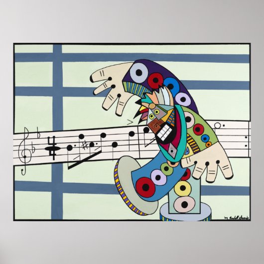 Poster "Le chef d'orchestre" par Ruchell Alexander (Devant)