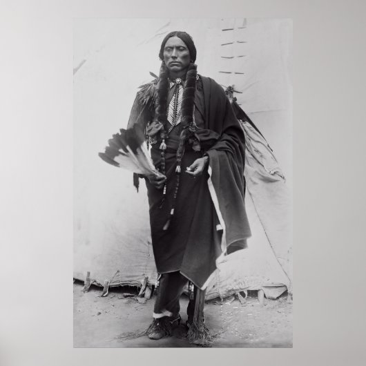 Poster Le chef du guerrier de comanche Quanah Parker c. 1 (Devant)