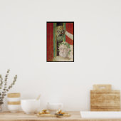 Poster Le chef du Silène des personnes âgées (Cuisine)