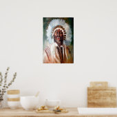 Poster Le chef indien de l'art occidental Imprimer (Cuisine)