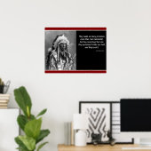 Poster Le chef Red Cloud "n'a tenu qu'une promesse" (Bureau à domicile)