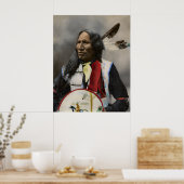 Poster Le Chef Strikes With Nez, Oglala Sioux 1899 (Cuisine)