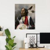 Poster Le Chef Strikes With Nez, Oglala Sioux 1899 (Bureau à domicile)