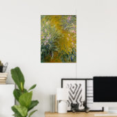 Poster Le chemin à travers les Irises - Claude Monet (Bureau à domicile)