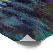 Poster Le chemin à travers les Irises par Claude Monet (Coin)