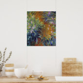 Poster Le chemin à travers les Irises par Claude Monet (Cuisine)