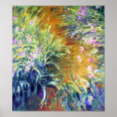 Poster Le chemin à travers les Irises par Monet Imprimer (Devant)