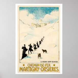 Poster Le Chemin-de-Fer du Grand-Saint-Bernard