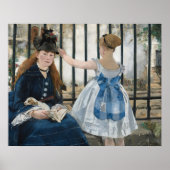 Poster Le Chemin de fer par Édouard Manet, Art (Devant)