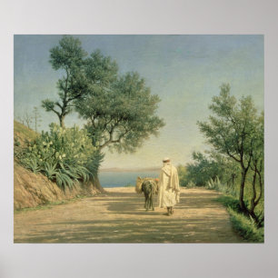 Poster Le chemin de la mer, Algérie, 1883