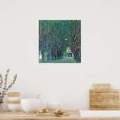 Poster Le chemin du parc par Gustav Klimt (Cuisine)