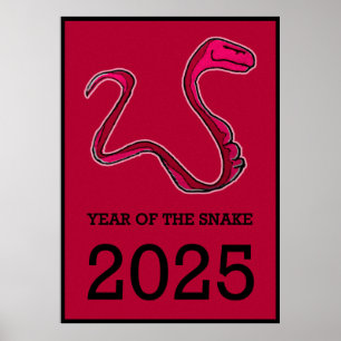 Poster Le chemin du serpent : l'art du Nouvel An lunaire