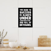 Poster Le chemin du succès est en construction, drôle (Cuisine)