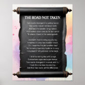 Poster Le chemin non pris — Robert Frost (Devant)