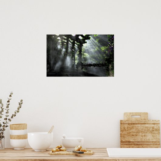 Poster Le chemin ombragé (Cuisine)