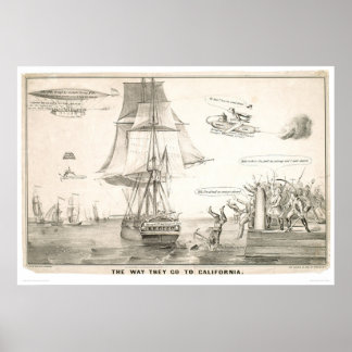 Poster Le chemin qu'ils vont en Californie (0478A)