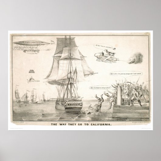 Poster Le chemin qu'ils vont en Californie (0478A) (Devant)