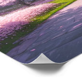 Poster Le chemin vers la beauté du printemps (Coin)