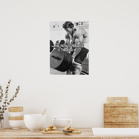 Poster Le Chemin Vers Le Paradis Est Par L'Enfer - Entraî (Cuisine)