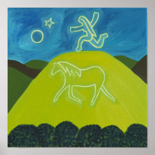 Poster Le cheval blanc à Somerset 2011