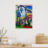 Poster Le cheval bleu de Franz Marc (Cuisine)