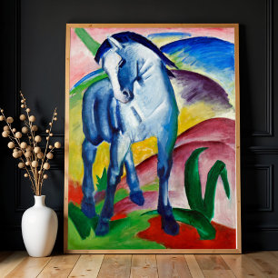 Poster Le Cheval Bleu de Franz Marc